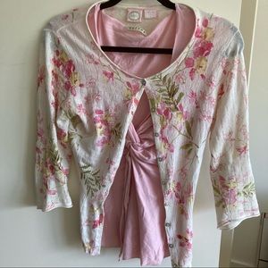 2 piece sweater and tank set